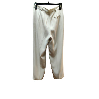 Nygard Size 4 Petite Pleated Pants career Cream High Waisted Classic Dress
