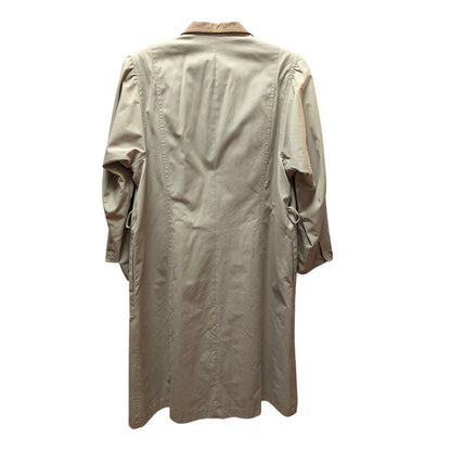 Vintage Two-Tone Khaki Trench Coat Womens Medium Long Rain Duster