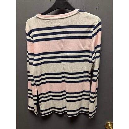 Vintage Tommy Hilfiger Size Large Preppy striped Top Long sleeve round neck