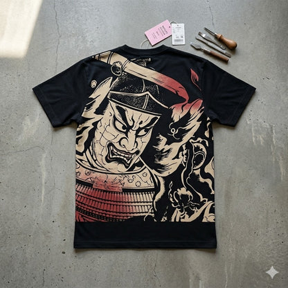 Aomori Nebuta Museum Japan Shirt Black LL Nue-taiji Graphic Tee T-Shirt NEW