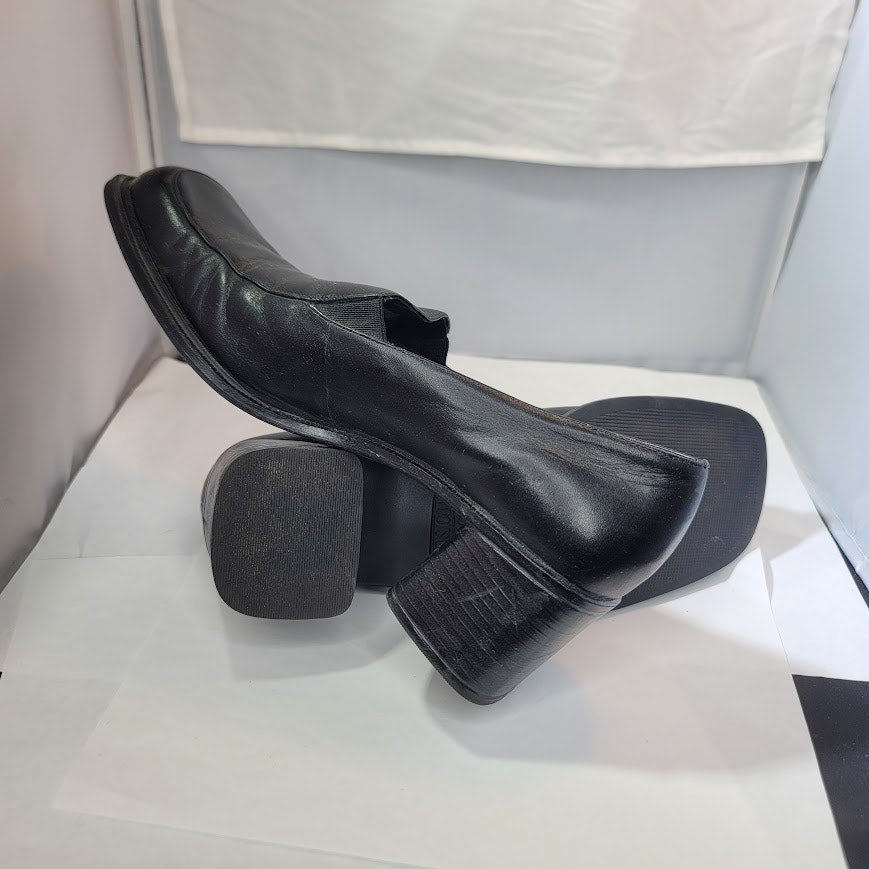 Mootsies Tootsies Black Low Heeled Slip On Womens Shoes Size 10