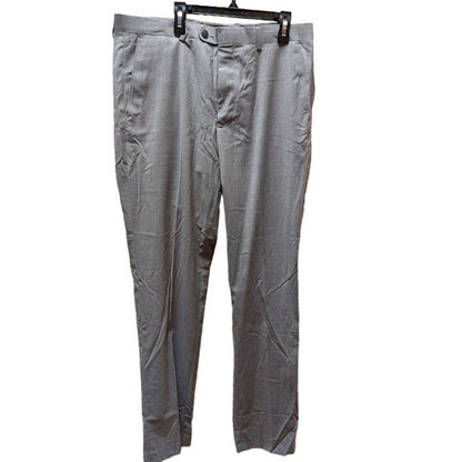 Vince Camuto Size 34" waist 40" Inseam Mens Flat Front Gray Wool Dress Pants