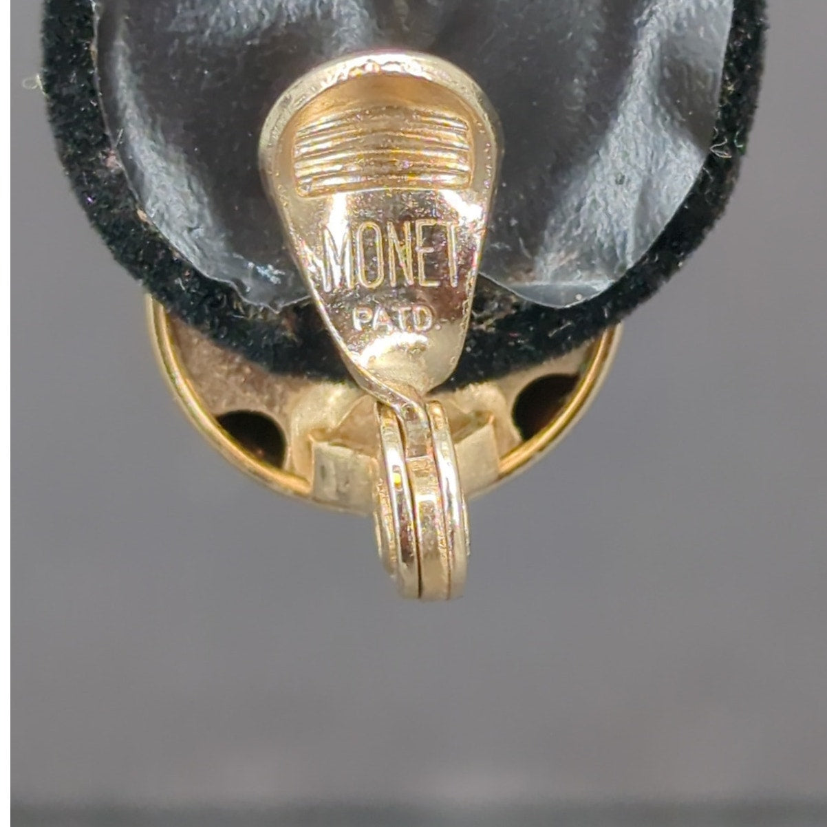 Vintage 1960s Mid Century Gold Tone Smooth Dome Button Clip On Earrings