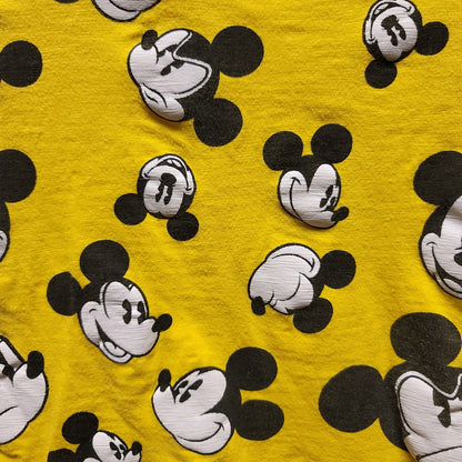 Disney Parks Size Medium Yellow Black Yellow Black White Mickey Mouse Heads