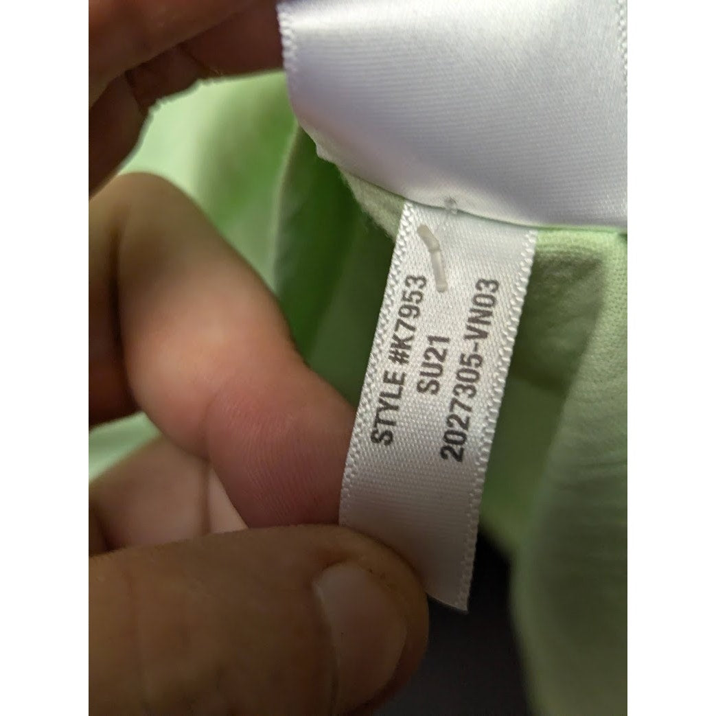 madewell green Vneck cotton Tshirt top short sleeve NEW casual travel size XL