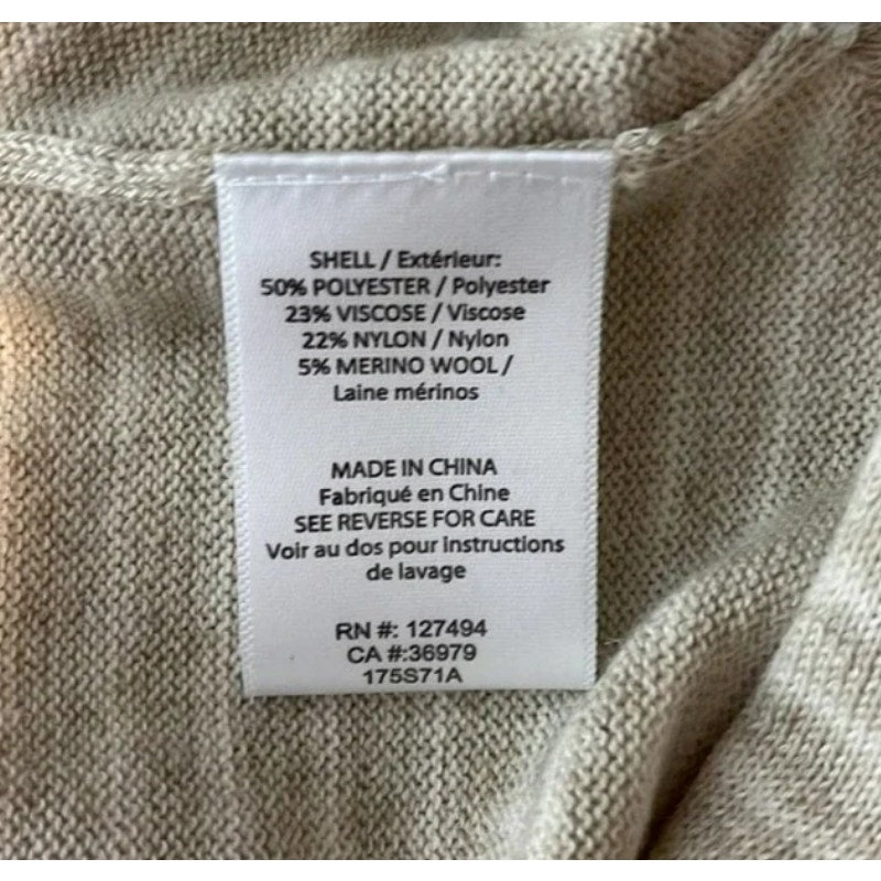 NWT Heartloom Pullover Scoop Neck Striped Sweater Sz XS/Extra Small in Oat