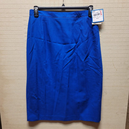Joan Leslie Size 16 Blue Skirt Lined Career Work Textured NEW Pencil wiggle