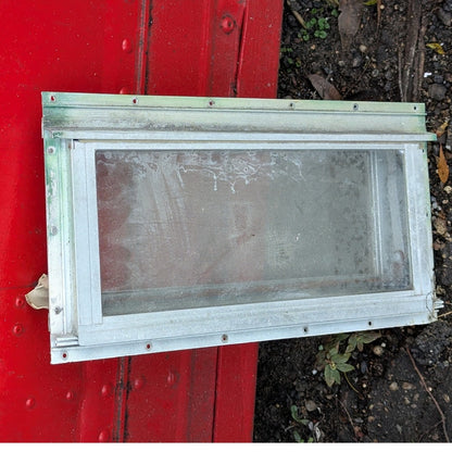 1976 Scotty Serro Camper ORIGINAL Window metal screen aluminum glass BATHROOM
