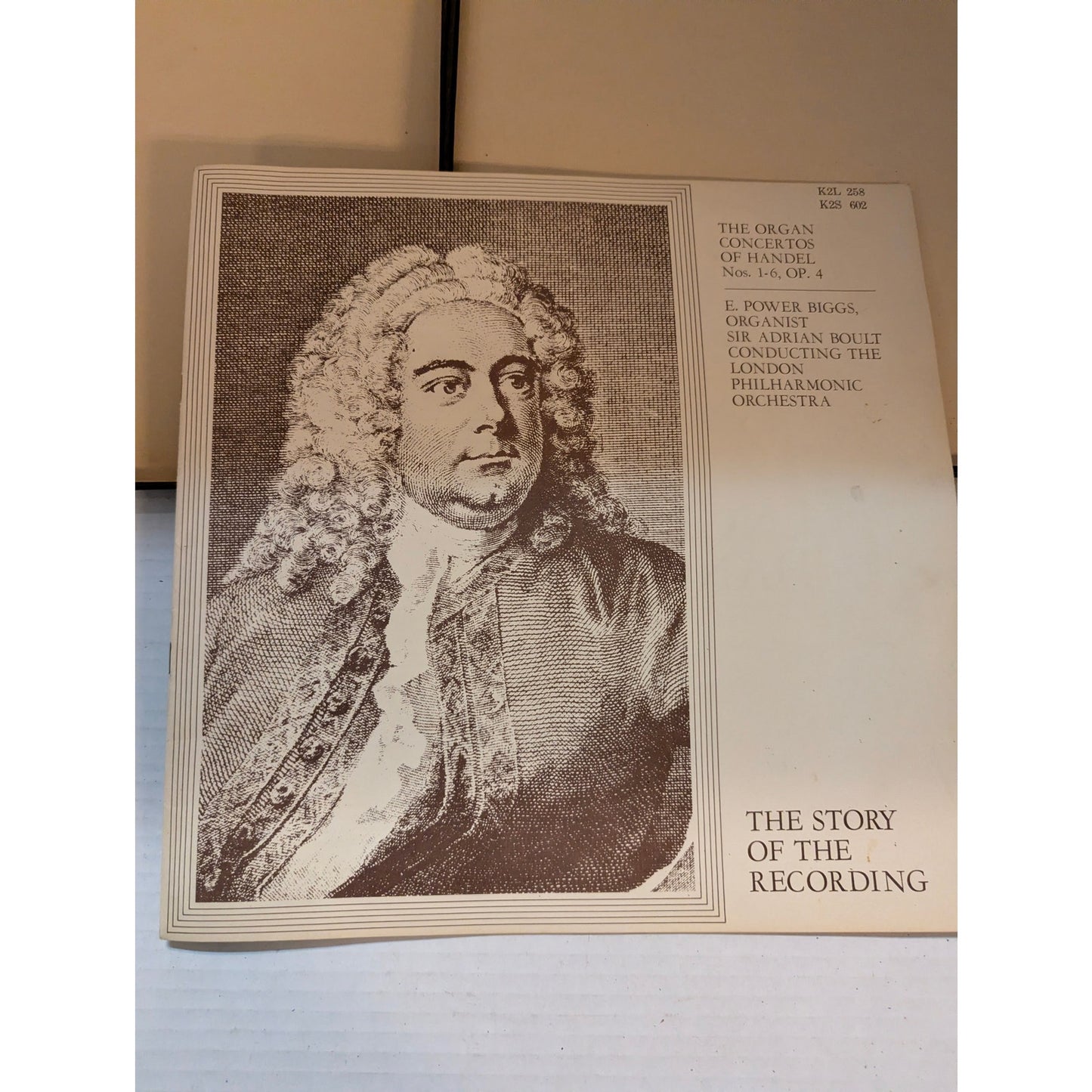 Handel Organ Concertos Nos. 1-6 E. Power Biggs Columbia 6-Eye Mono Box Set