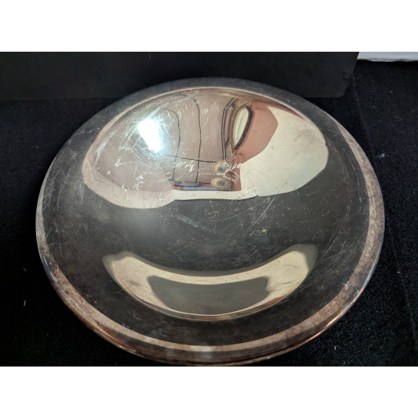 Vintage Wm. A. Rogers by Oneida Ltd. Silverplate Footed Flared Bowl Rimless