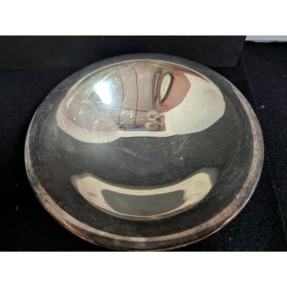 Vintage Wm. A. Rogers by Oneida Ltd. Silverplate Footed Flared Bowl Rimless