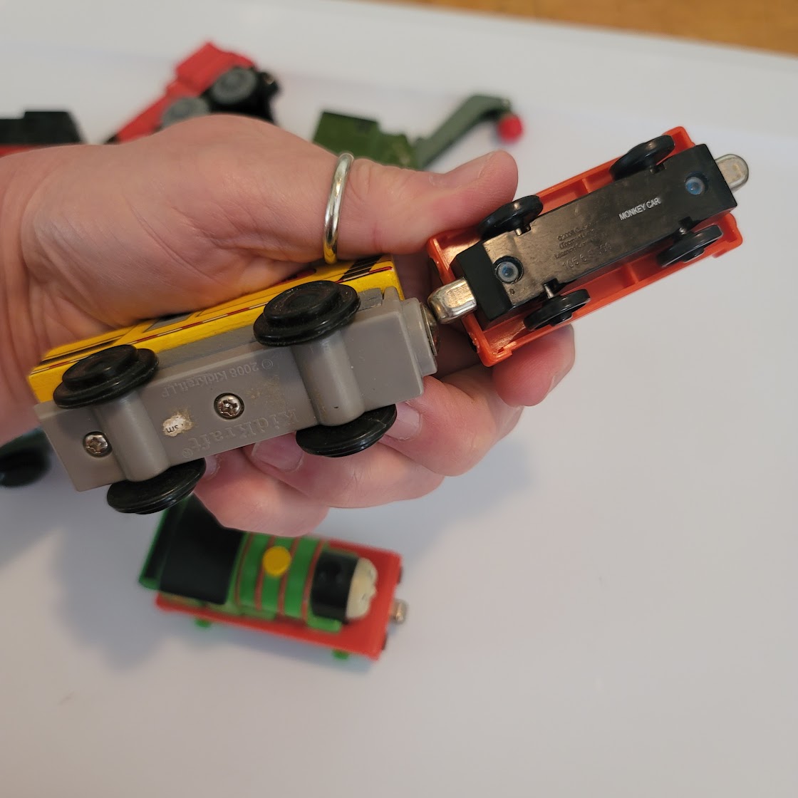 Lot of 7 Pre-owned Vintage Thomas & Friends Train and KidKraft train set pieces