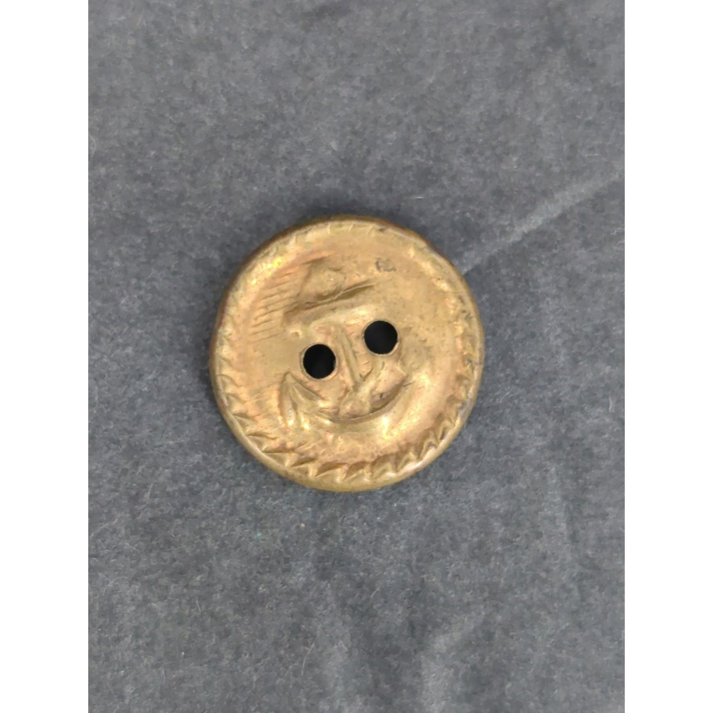 LOT S of 10 Antique Vintage Victorian Brass Mixed Materials Buttons ESTATE FIND