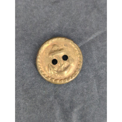 LOT S of 10 Antique Vintage Victorian Brass Mixed Materials Buttons ESTATE FIND