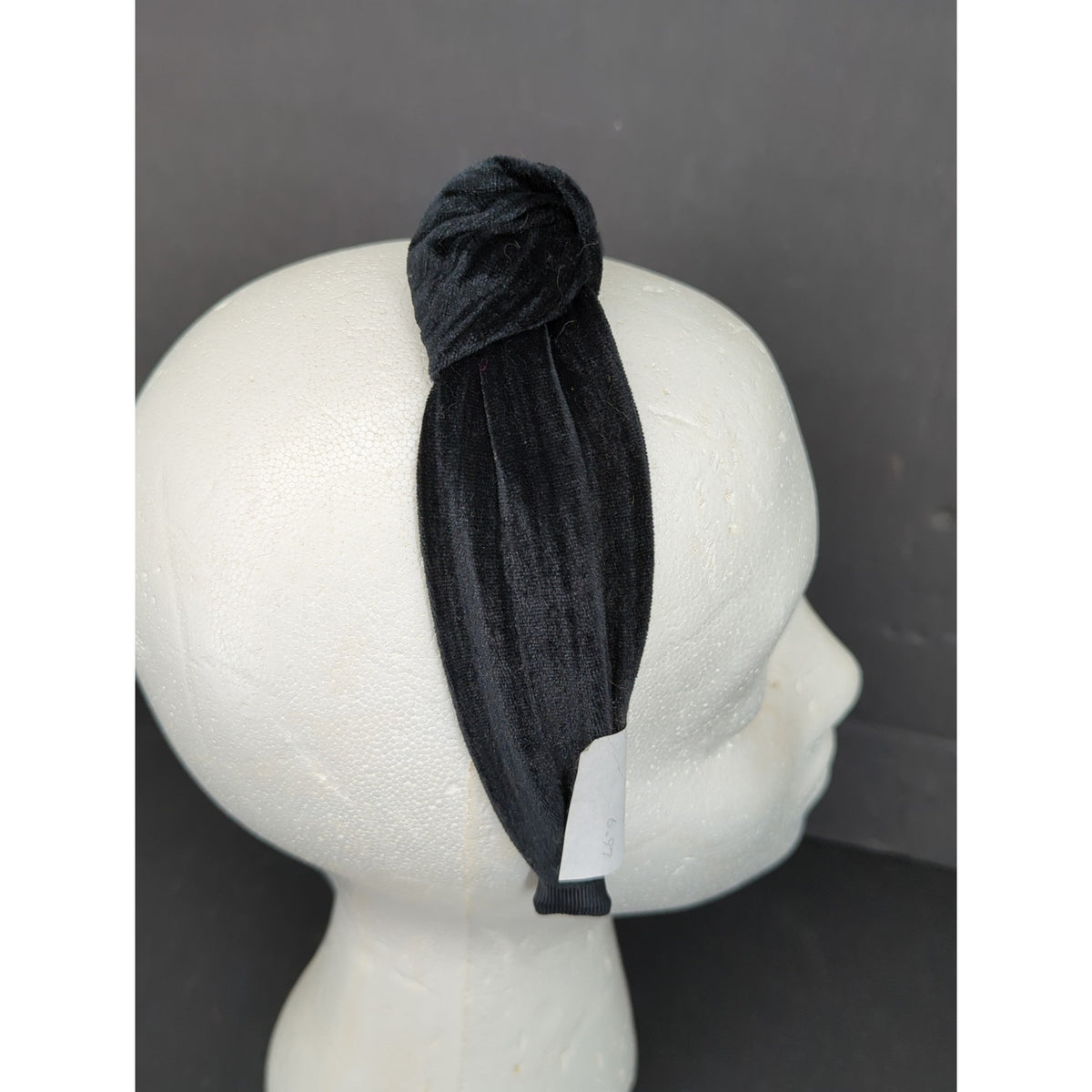 Black Velour Velvet Top Knot Headband Wide Band Hair Accessory Nordstroms