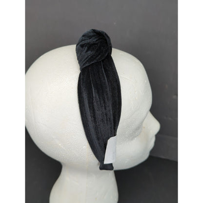 Black Velour Velvet Top Knot Headband Wide Band Hair Accessory Nordstroms