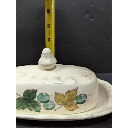 RETIRED Vineyard by Metlox Poppytrail Vernon 1/4 Lb Covered Butter Dish  8 7/8"
