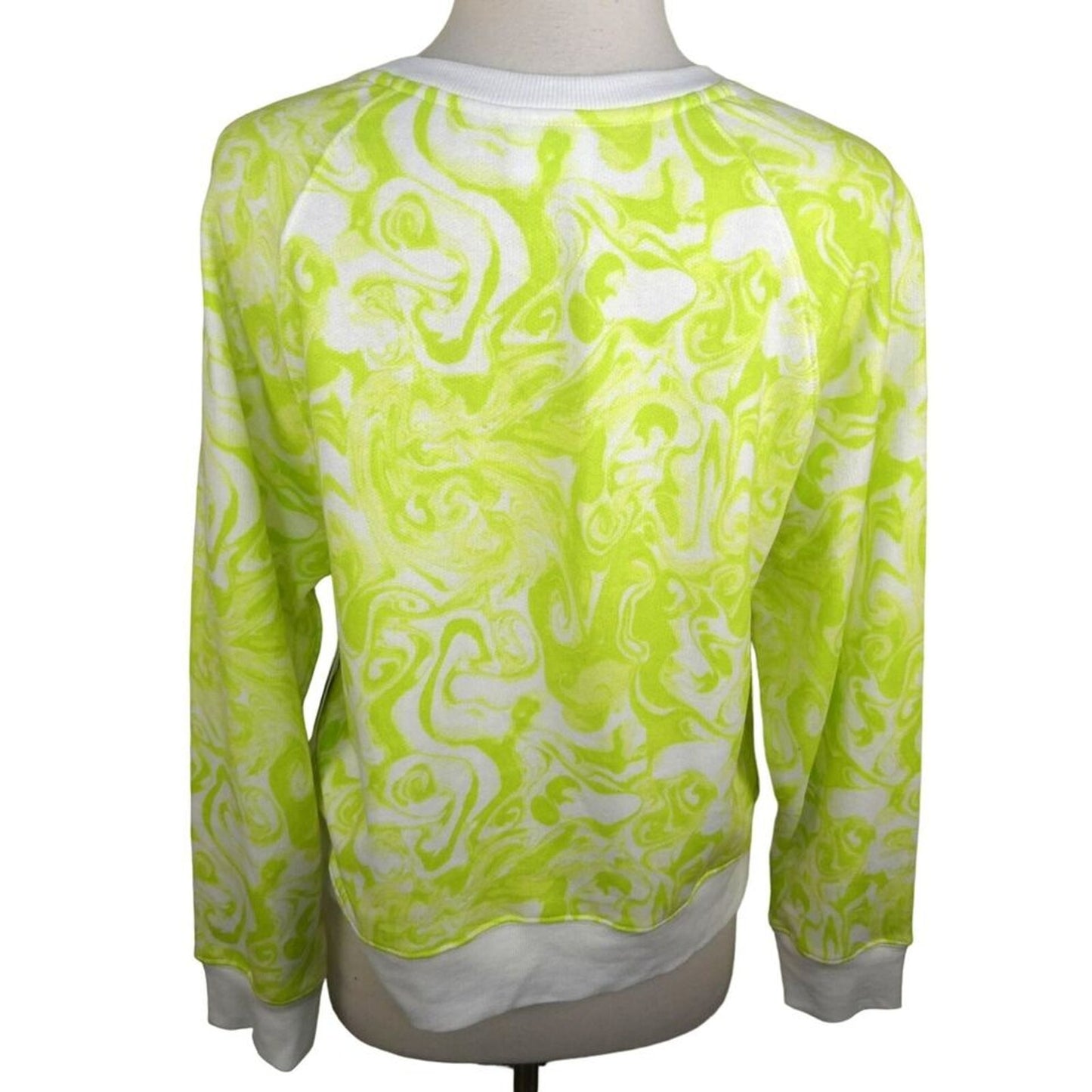 Abound Crewneck Pullover Sweatshirt Sz XS/Extra Small in Green Spacey Swirl NWT
