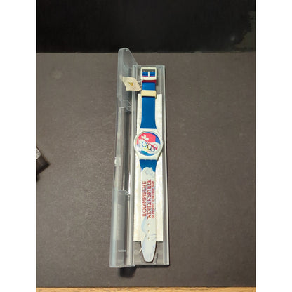 Swatch GZ134 St. Moritz 1928 Watch Atlanta Olympics 1996