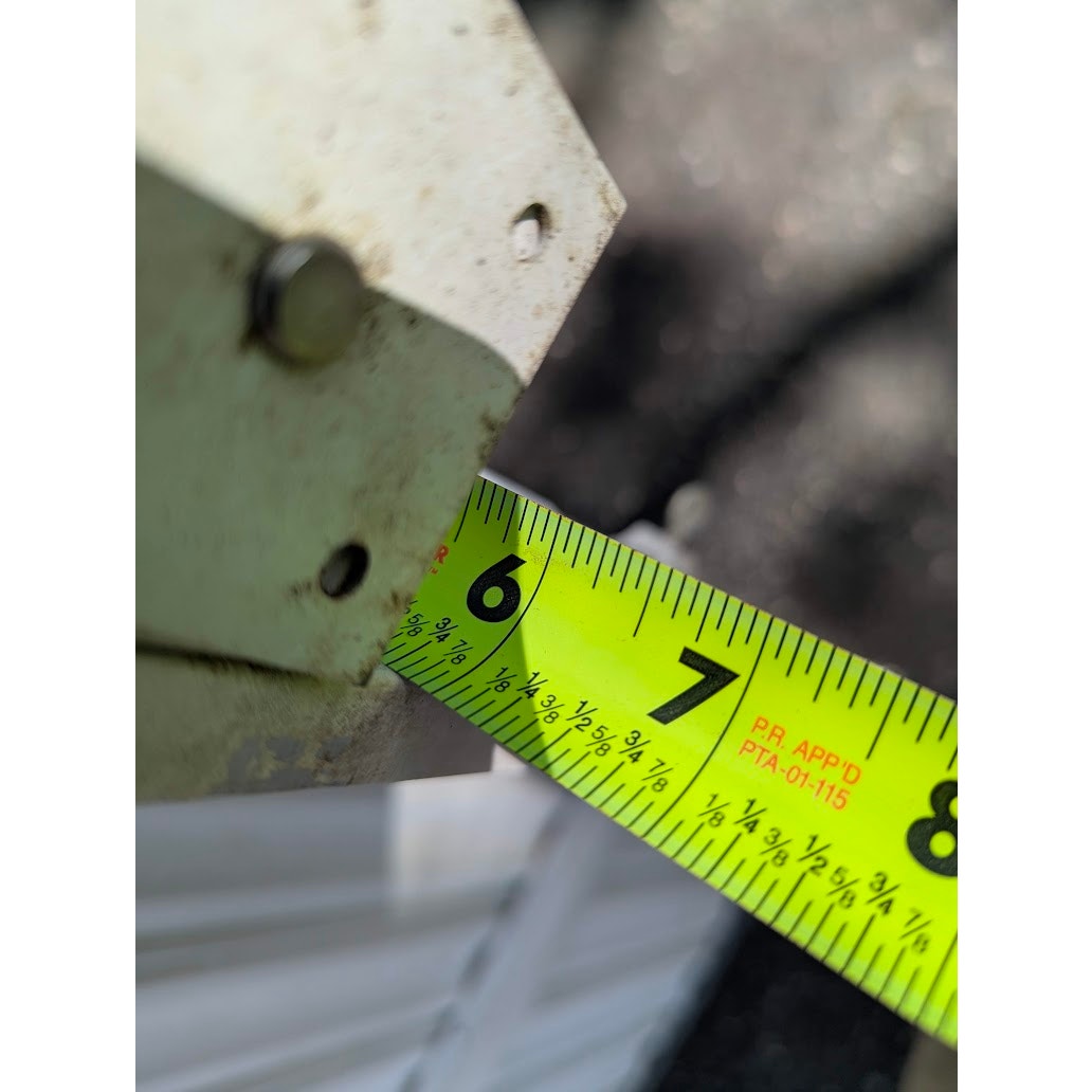 Aluminum VINTAGE awning 9.5 feet Wall brackets and channel