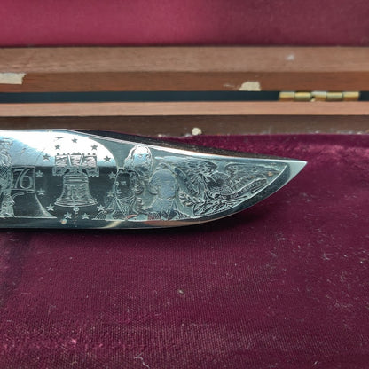 Buck #2801 Spirit of 76 Limited Edition Bicentennial Knife Set Display Case Coin