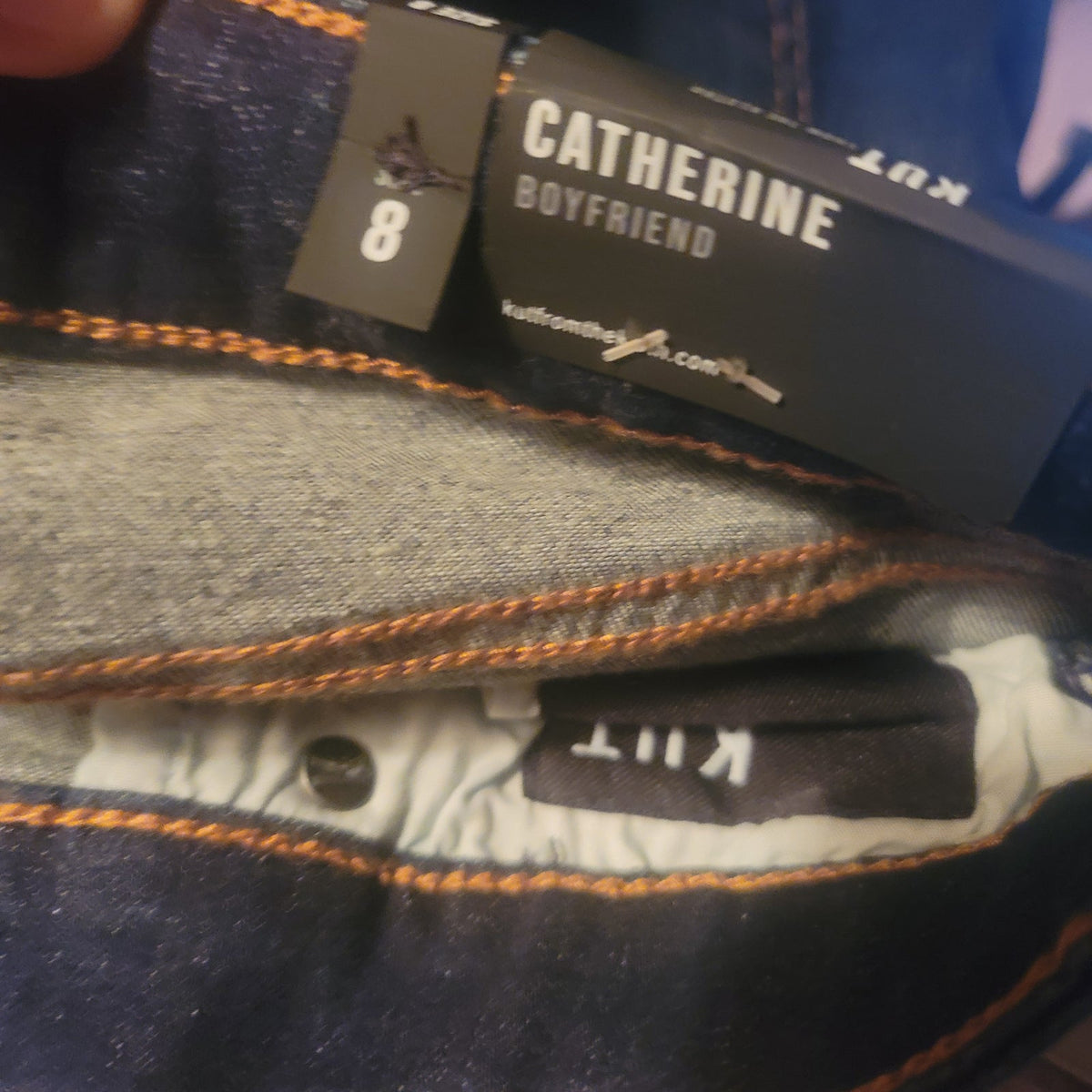 Kut From The Kloth Catherine Boyfriend Jeans Size 8 Dark Wash High Rise NEW