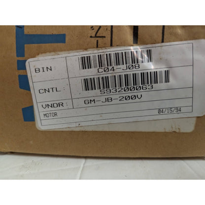 New Mitsubishi GM-J Geared Motor Model GM-JB 90W 4P 3 Phase 37.35/45 PRM 50/60Hz