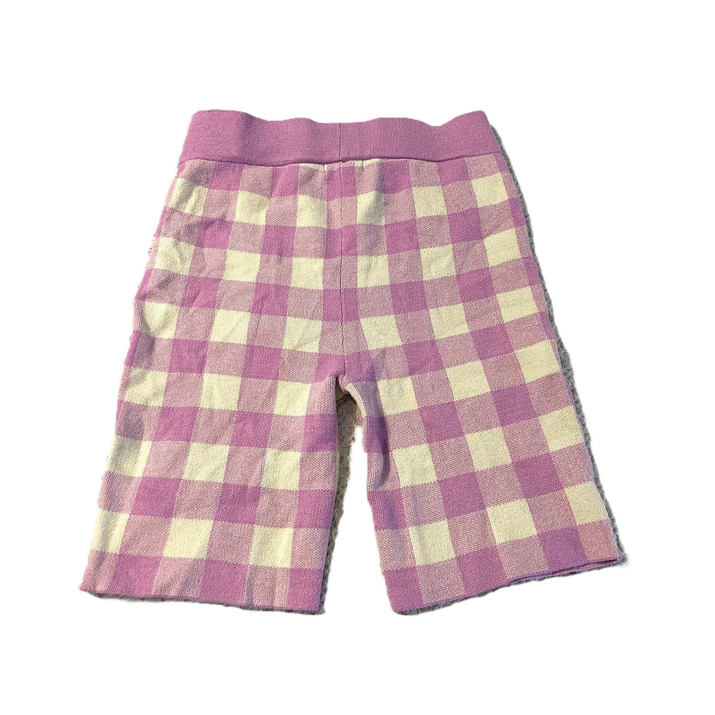 NWT BP. Pull On Bike Shorts in Purple Tulip Check Size Medium