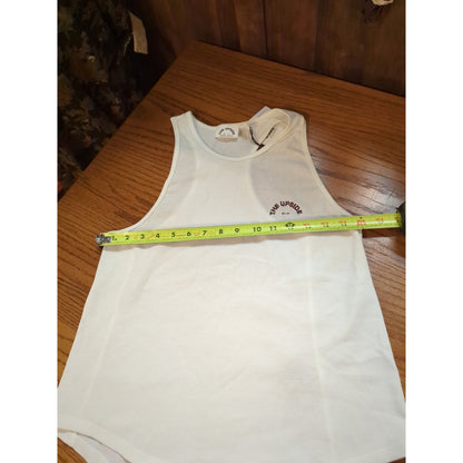 .The Upside White Ribbed Knit Athletic Tank Top Size Large NEW activewear