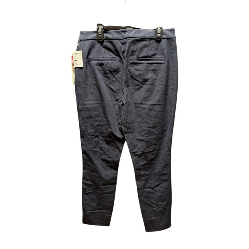 Nordstrom NEW pullon 1901 Navy Night Size 8 Cropped Stretchy Pants slacks