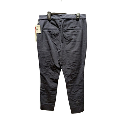 Nordstrom NEW pullon 1901 Navy Night Size 8 Cropped Stretchy Pants slacks
