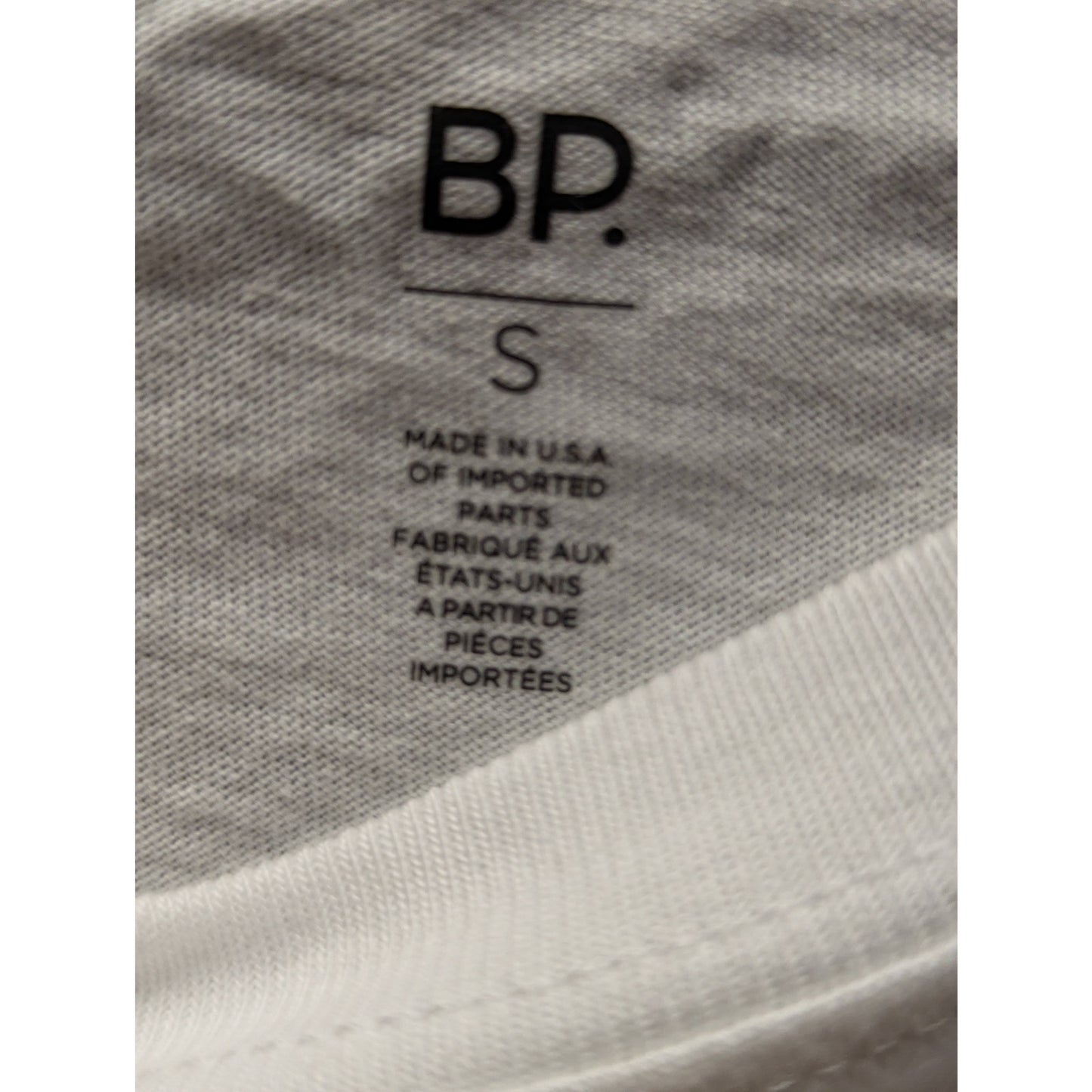 BP. Gray & Blue "Be Heard Vote" Graphic Print Short Sleeve T-Shirt Small NWT