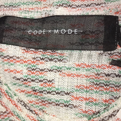 Code x Mode Green Multi Space Dye Sweater Size MEDIUM raw hem Jumper Top Blouse