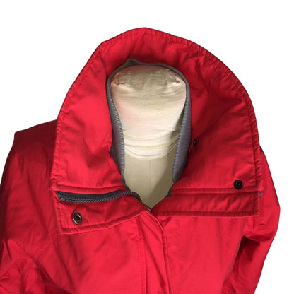 SIERRA DESIGNS GORE-TEX  Red Jacket No Hood 14 Full Zip Pockets Winter Wear