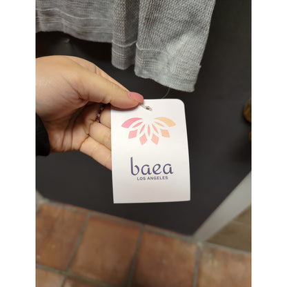 Baea XS Thermal Blouse waffle knit  grey NEW