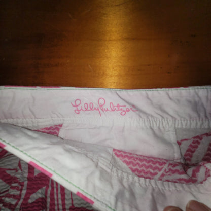 Lilly Pulitzer Callahan Shorts Size 16 Capri Pink Yacht Sea