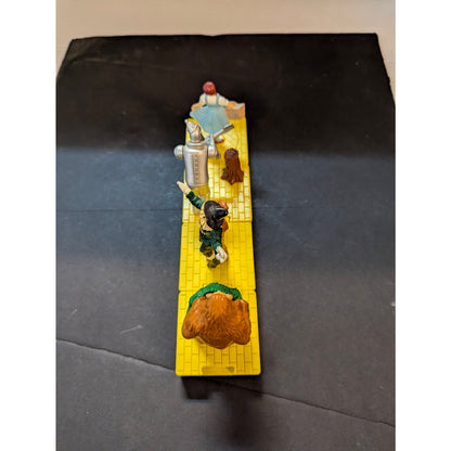 Vintage 1998 Blockbuster Wizard of Oz Interlocking Yellow Brick Road Figure Set of 4