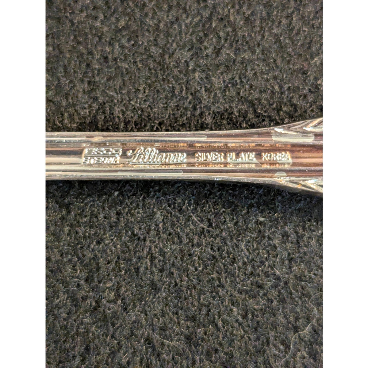 Vintage Ekco Eterna Lillianne Silverplate Tablespoons Set of 2 Korea