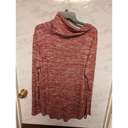 Caslon NWT Size Medium Cowl Neck Tunic Lightweight Sweater Burgundy $59