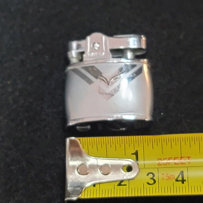 Vintage OMEGA Easy Style Collectible Mini Lighter Silver Chrome MCM Art Deco
