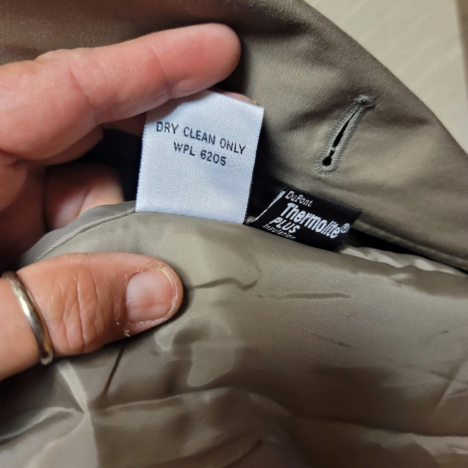 Saxton Hall Size 16.5 Women's Classic Trench Coat Belted Thermolite Plus Tan