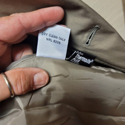 Saxton Hall Size 16.5 Women's Classic Trench Coat Belted Thermolite Plus Tan