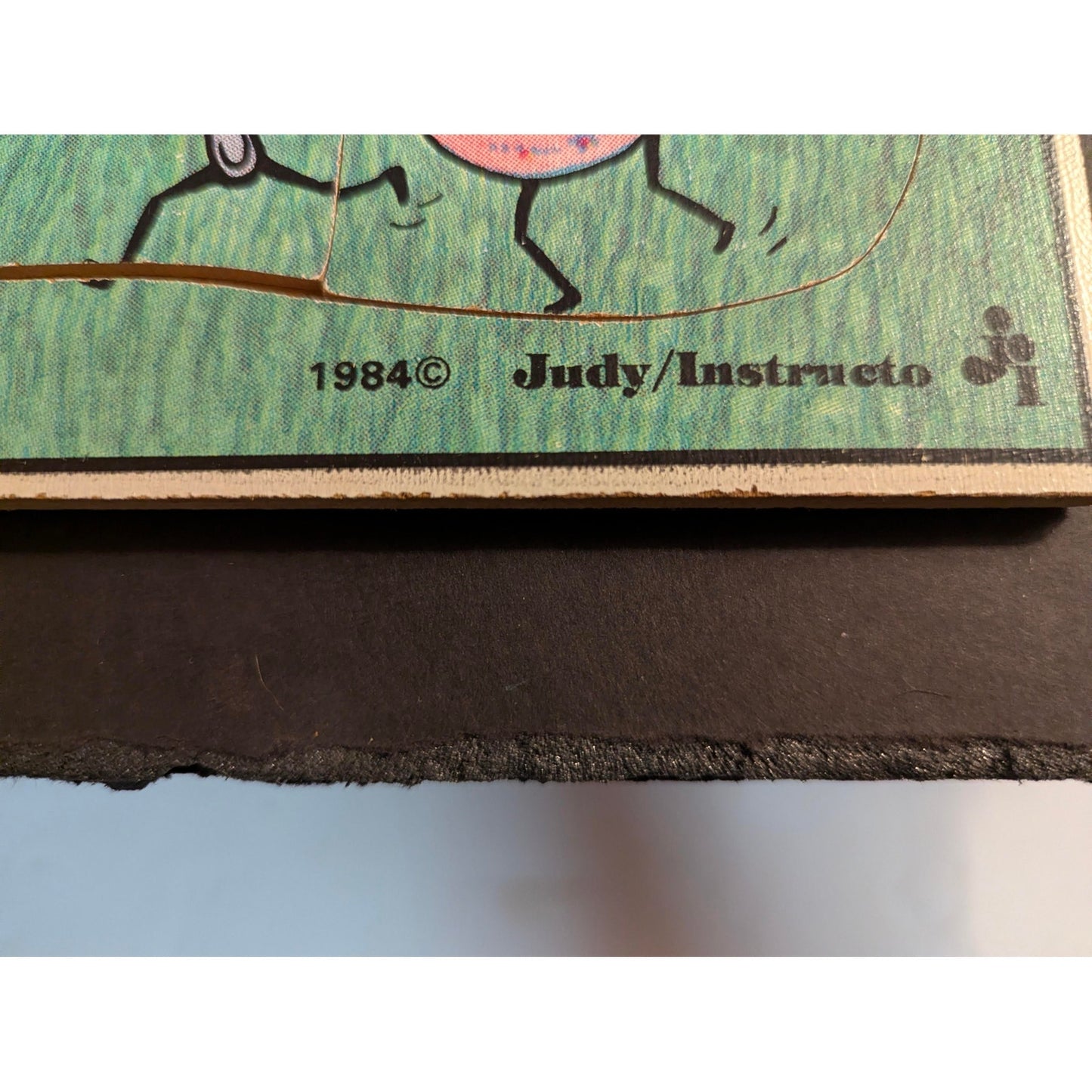 Vintage 1984 Judy Instructo Hey Diddle Diddle Wooden Inlay Tray Puzzle 101018