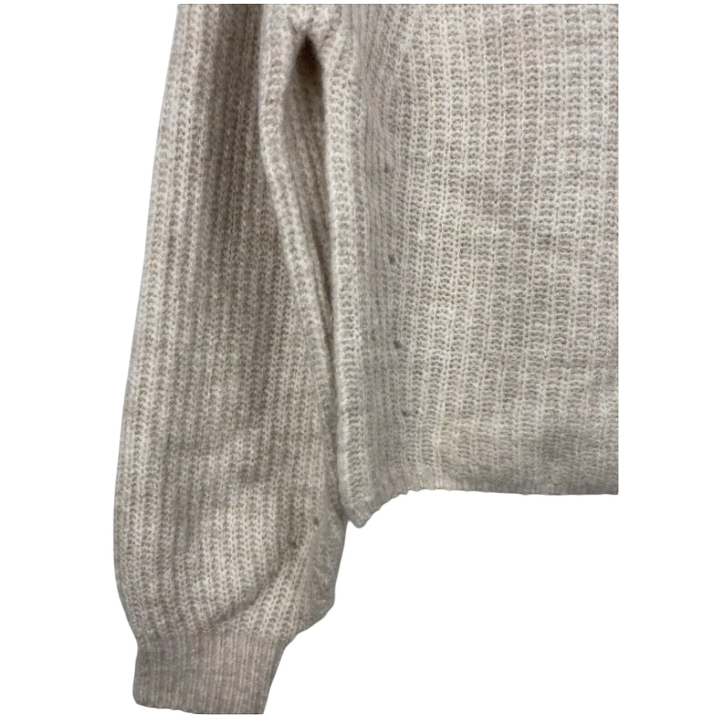 Topshop Women's Cropped Crewneck Ribbed Sweater SMALL new MSRP $58