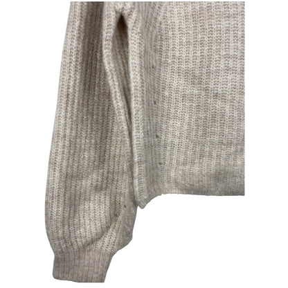 Topshop Women's Cropped Crewneck Ribbed Sweater SMALL new MSRP $58