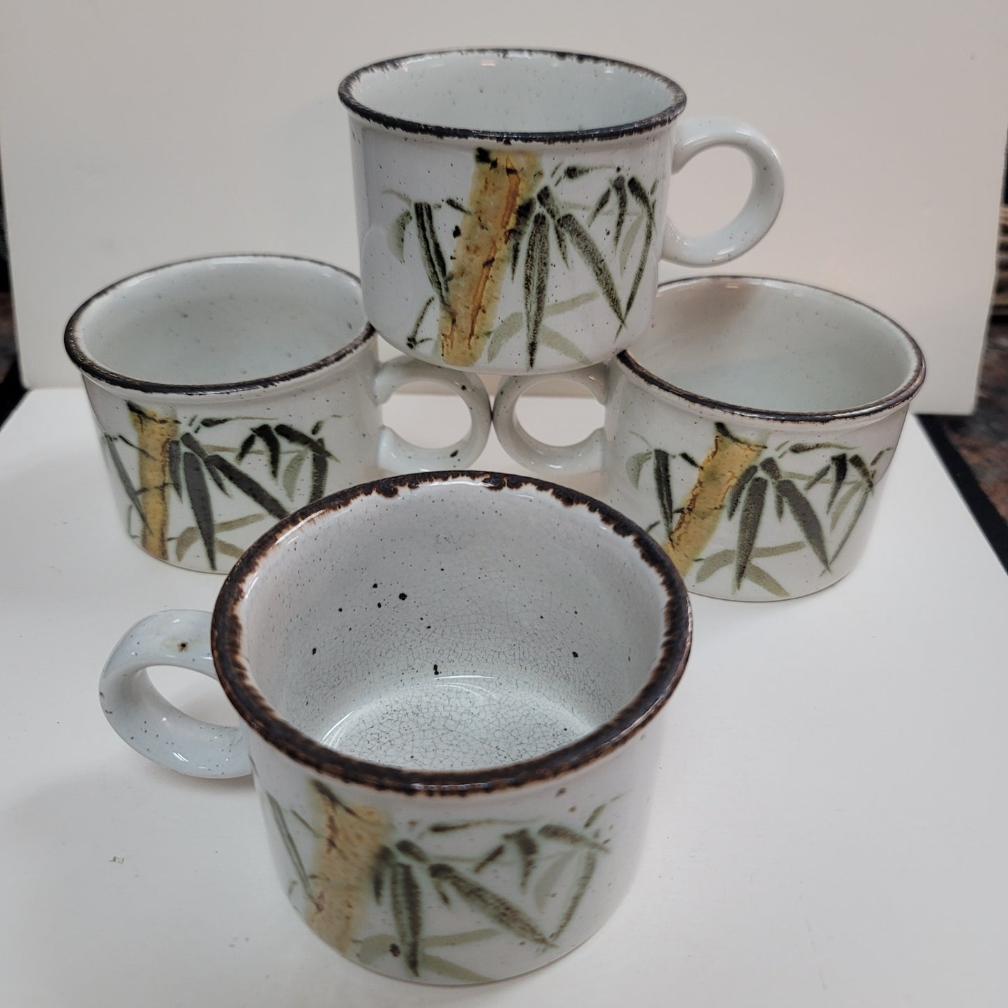 Rangoon Stonehenge Midwinter MCM service for FOUR plate bowl saucer cup bread