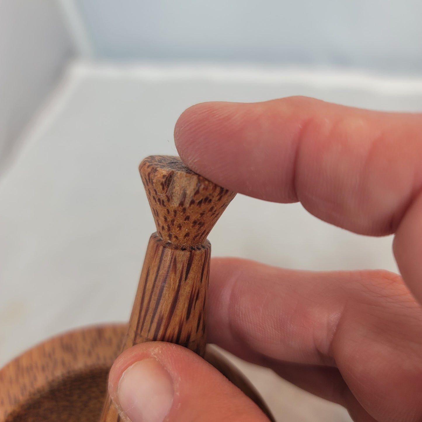 Palmyra Palm Wood Mortar and Pestle Herb Spice