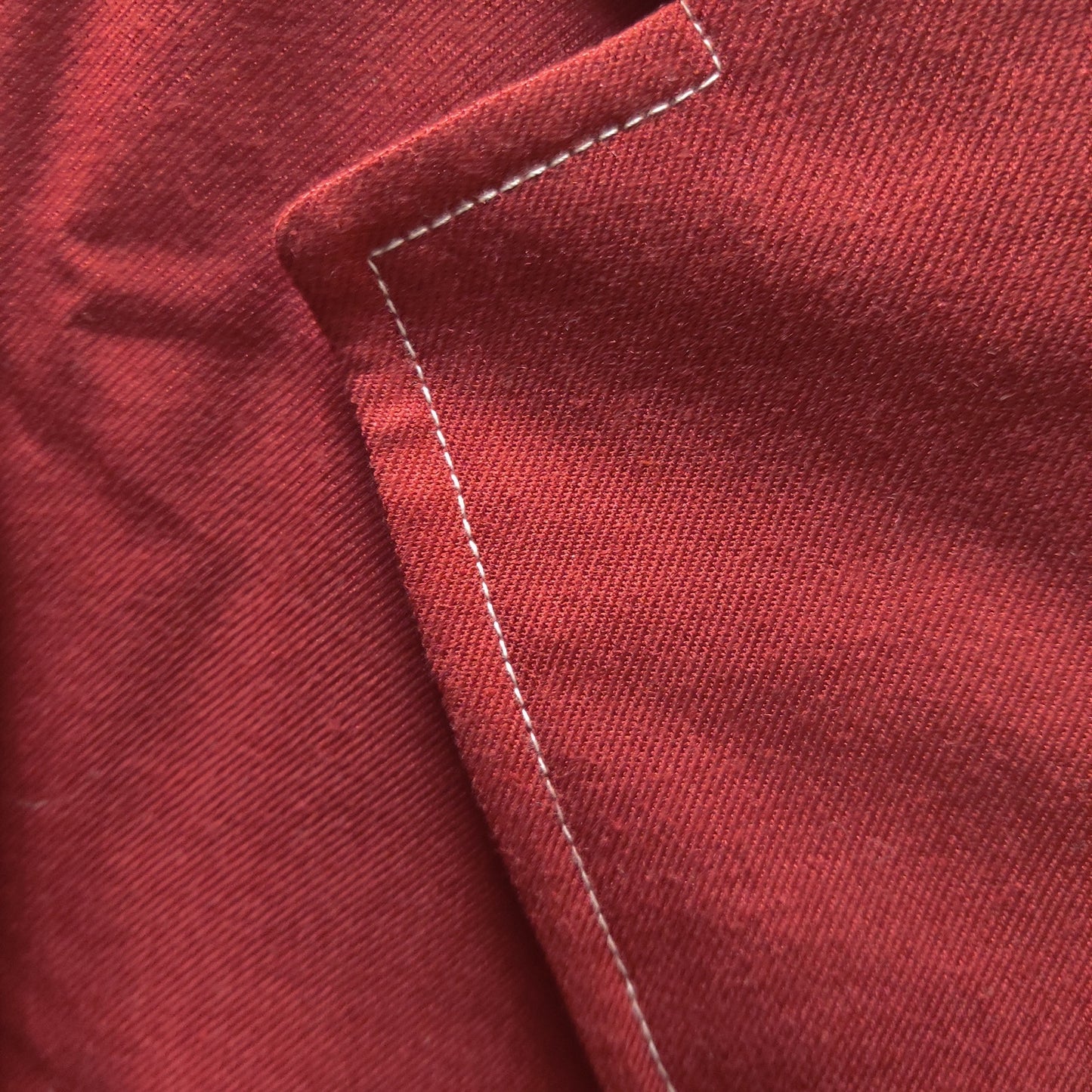 Vintage Fletcher Cantor Red White Stitch Accent Blazer Jacket 40 Reg Sport Coat