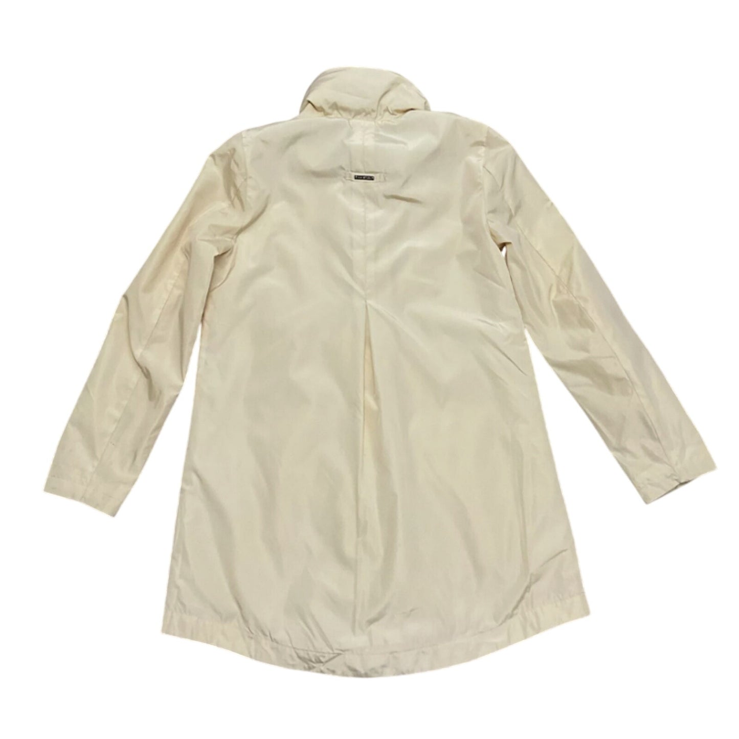 Via Spiga packable Mock Neck Plain Long Sleeve Raincoat X-LARGE travel Yellow XL