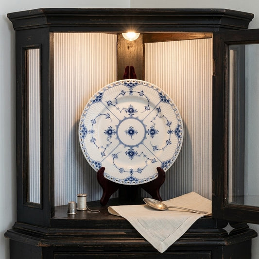 Royal Copenhagen Blue Fluted Full Lace Bread & Butter Plate (#1088)